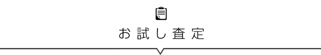 お試し査定